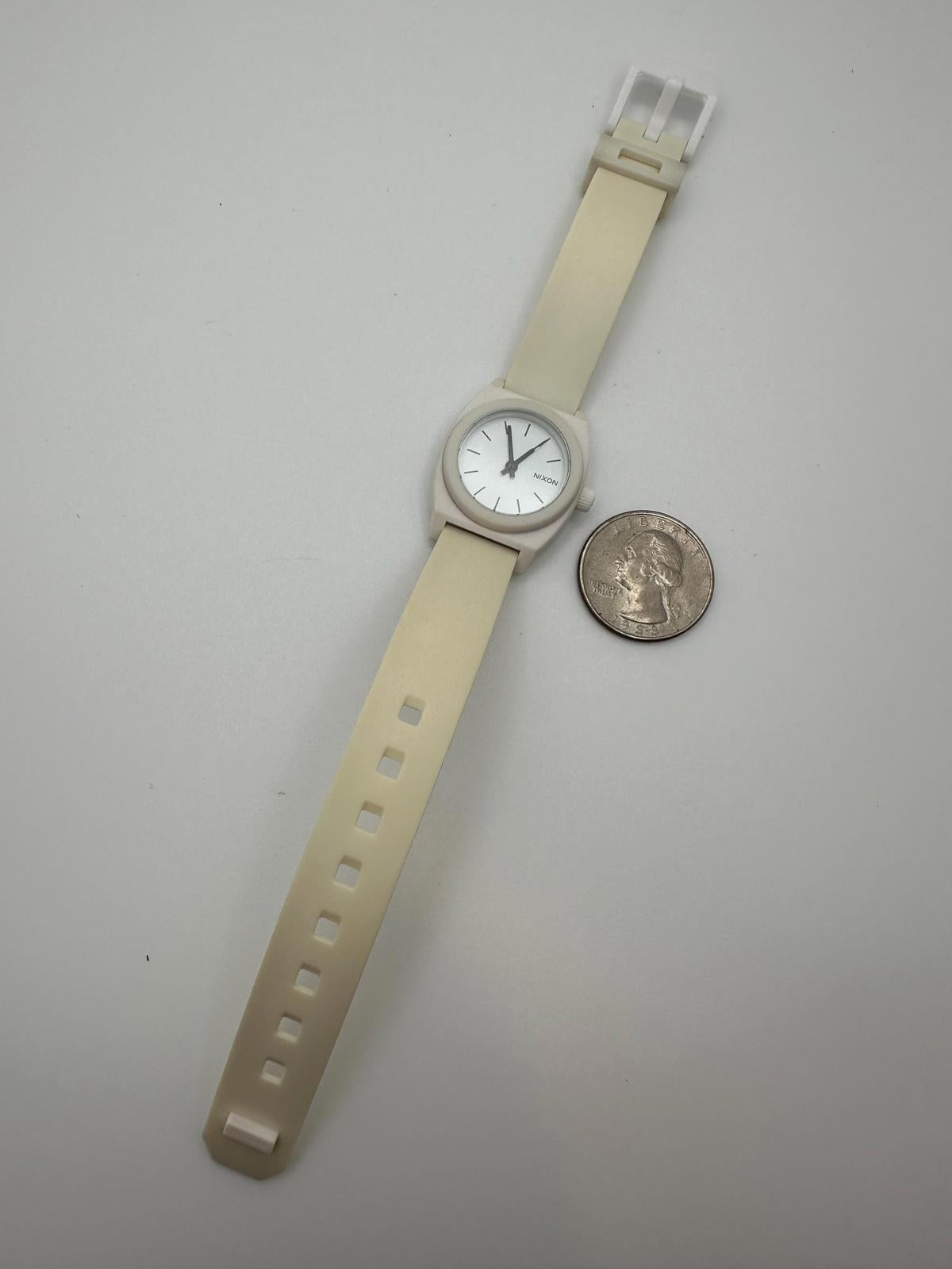 Nixon Small Time Teller P Cream Women’s Watch – Fresh Battery