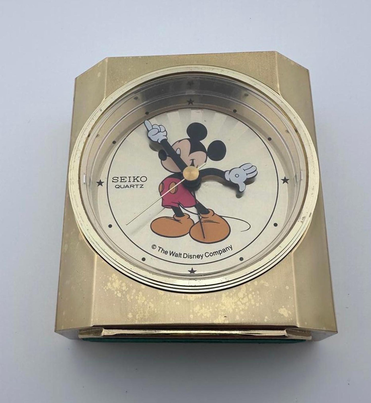 Vintage Seiko Mickey Mouse Desk Clock Disney Quartz Japan Parts Repair