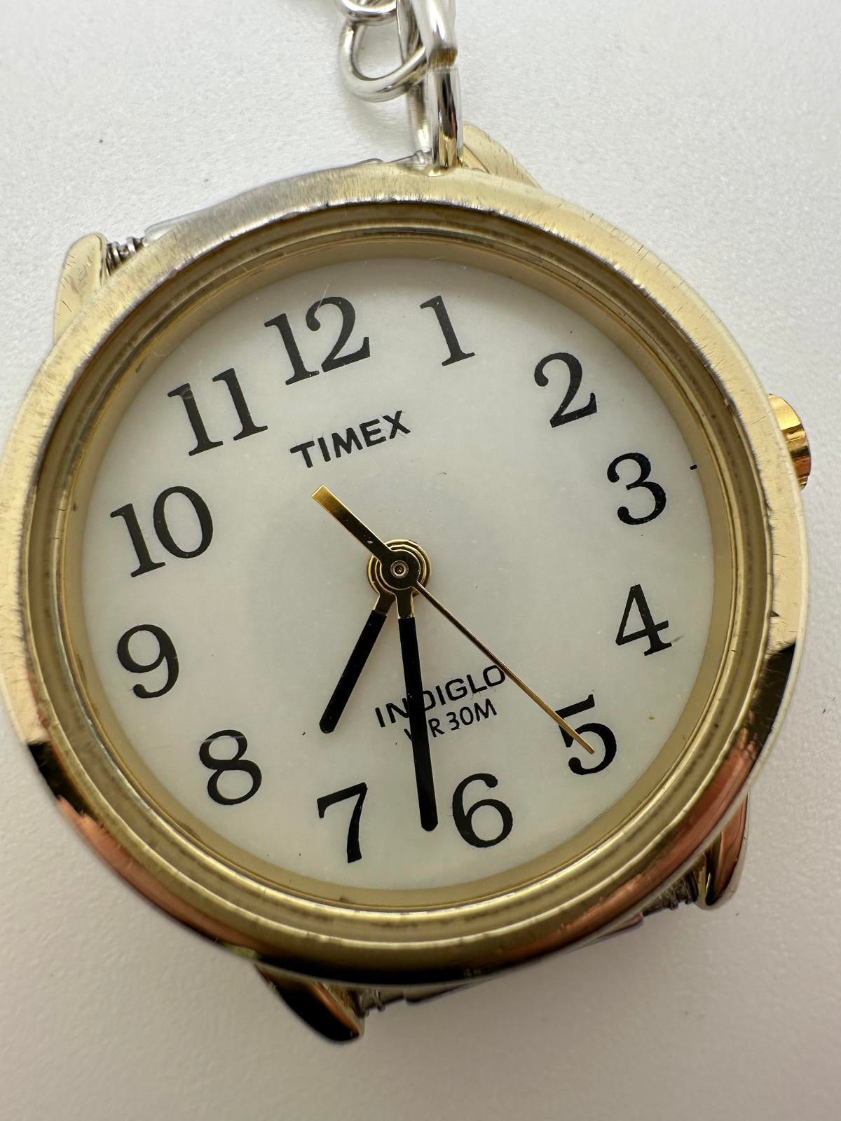 Timex Women’s 27mm Indiglo Watch Head – Gold Tone, Easy-Read Dial, Fresh Battery