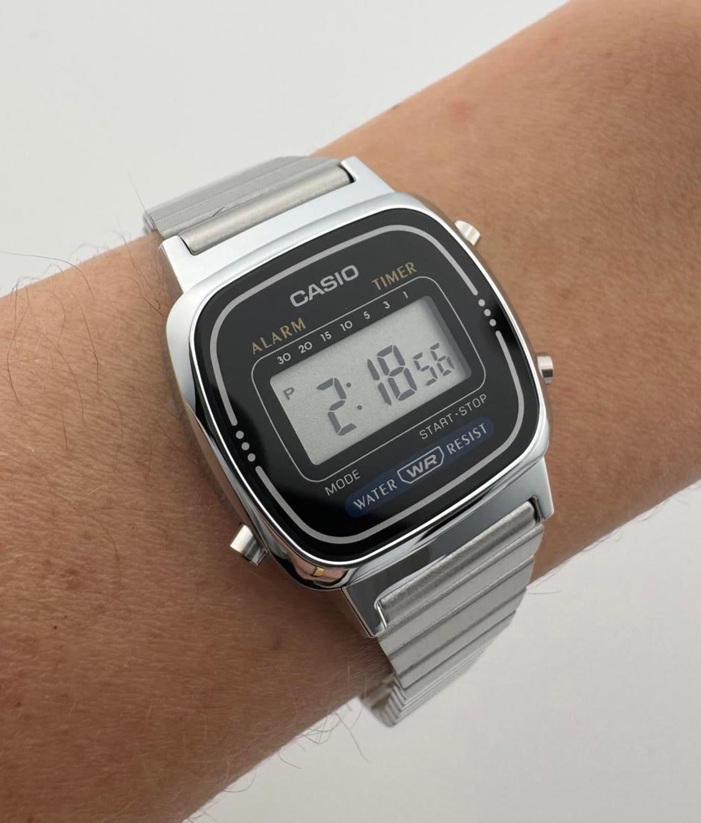 Casio LA670W Women Digital Watch Stainless Steel Vintage Style