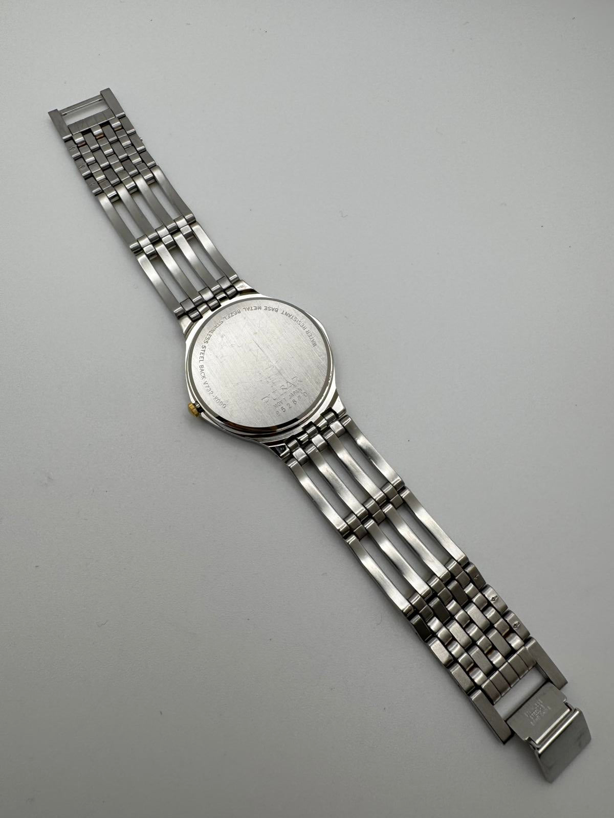 Vintage Pulsar Two-Tone Quartz Watch 35mm Silver/Gold Dress | Hole Watch Co