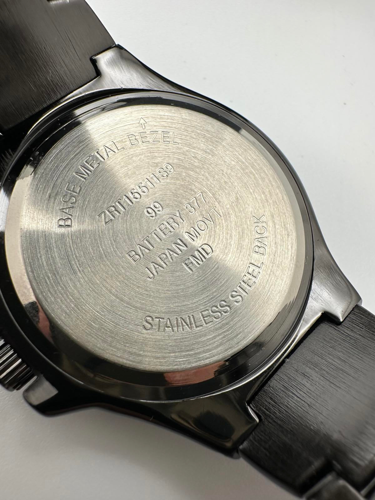 Men’s Black Quartz Watch Stainless Steel Band Japan Movement | Hole Watch Co, alternate view 5