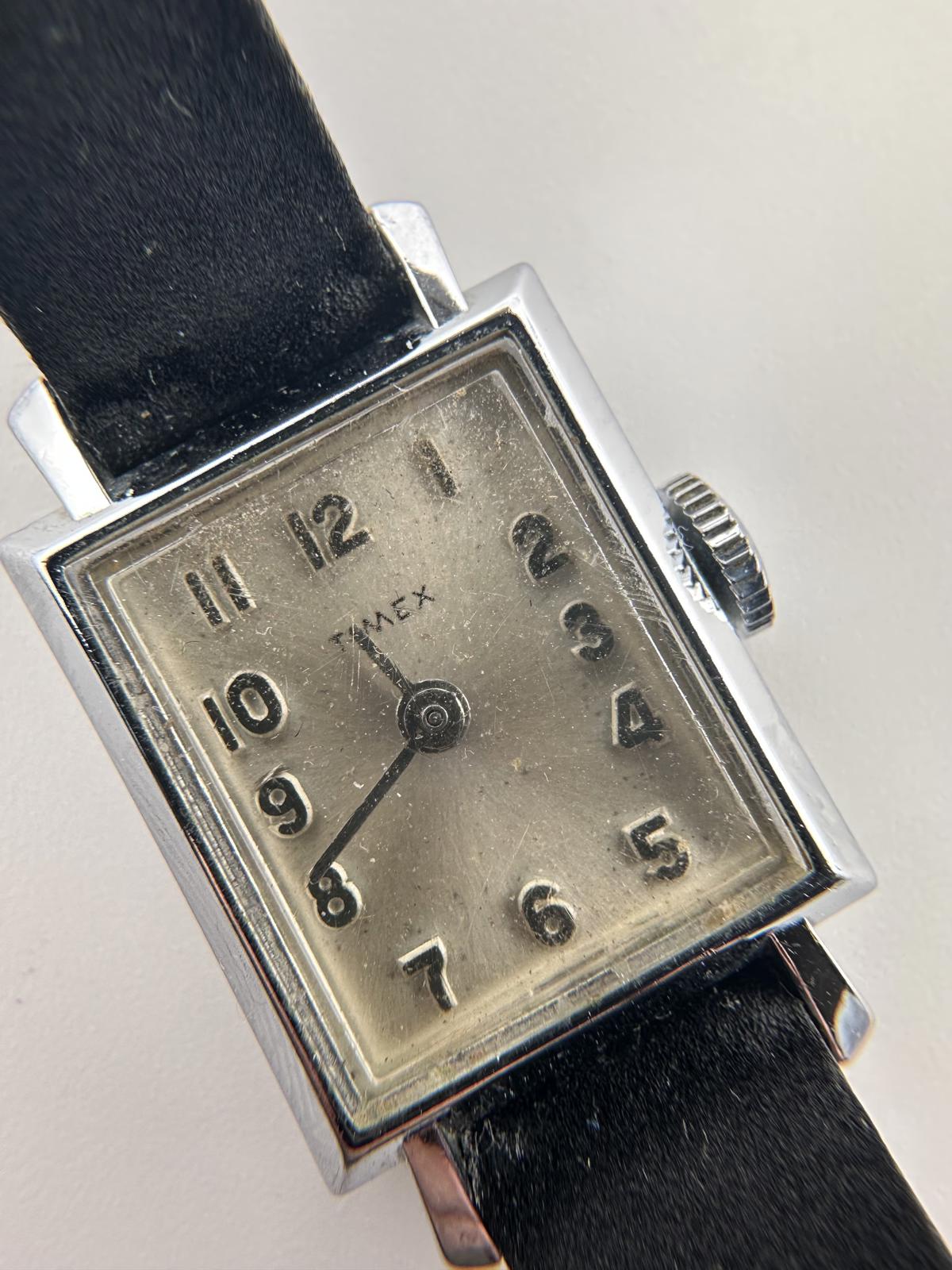 Vintage Timex Mechanical Women’s Watch Square Case 17.5mm
