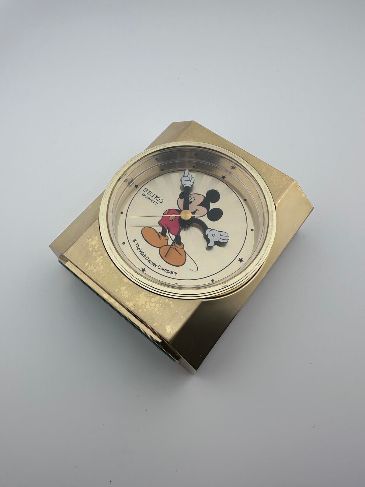 Vintage Seiko Mickey Mouse Desk Clock Disney Quartz Japan Parts Repair