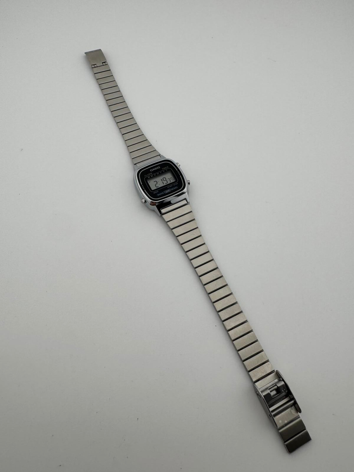 Casio LA670W Women Digital Watch Stainless Steel Vintage Style