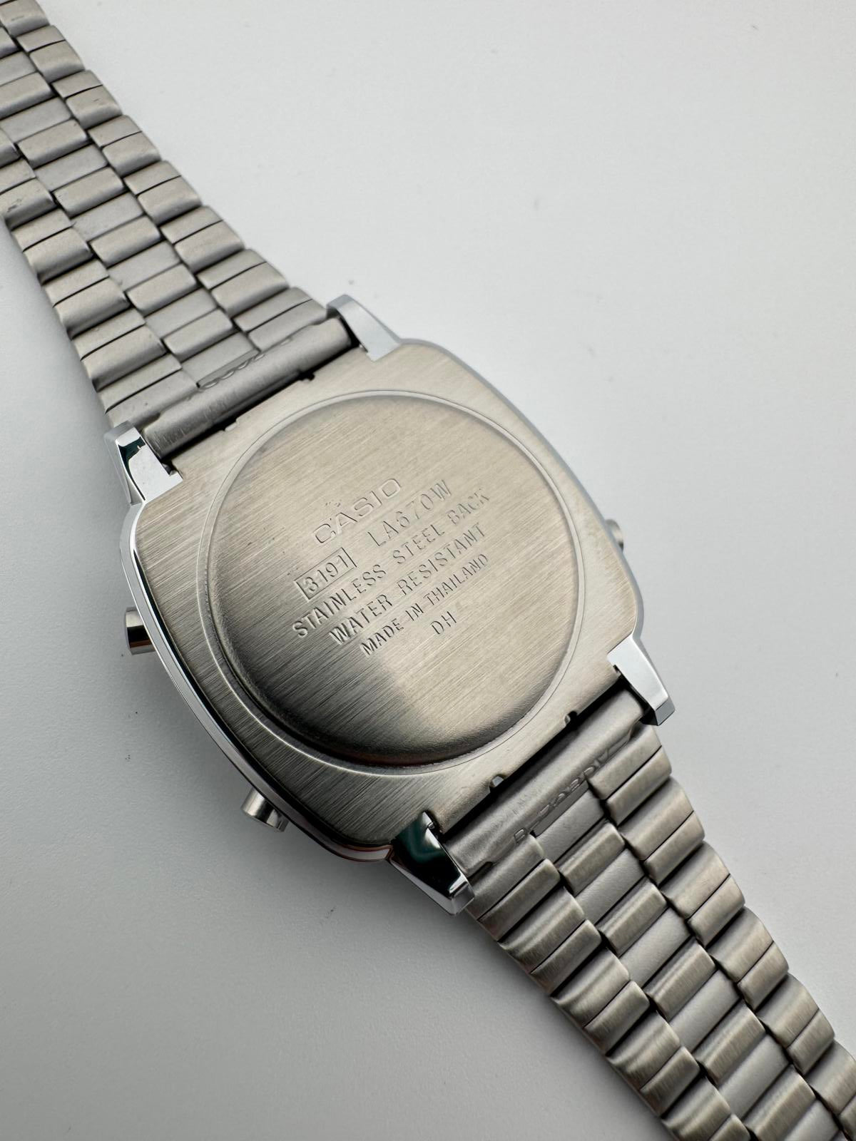 Casio LA670W Women Digital Watch Stainless Steel Vintage Style