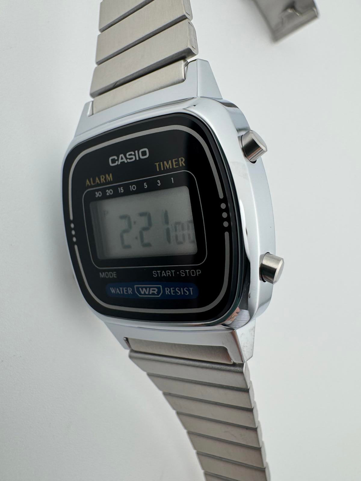 Casio LA670W Women Digital Watch Stainless Steel Vintage Style