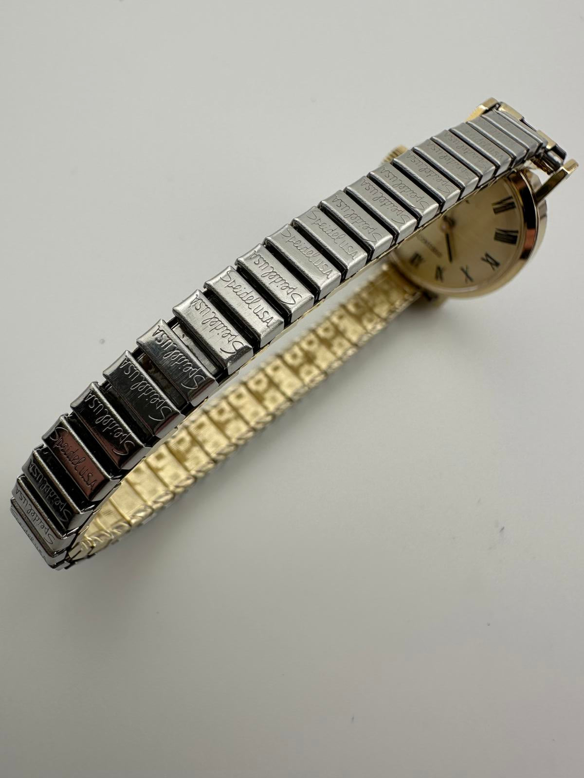 Vintage Seiko Women’s Automatic Watch Gold Roman Dial Petite 1970s