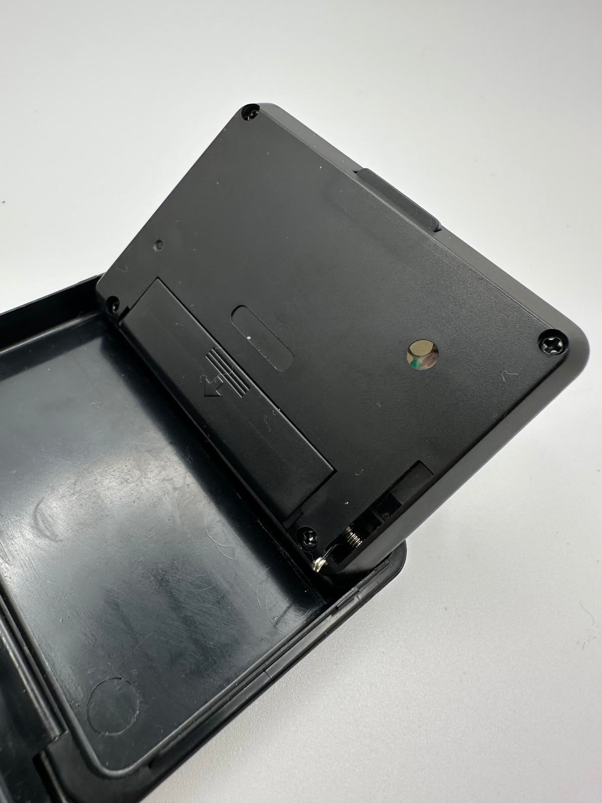 Vintage Westclox Quartz Digital Travel Alarm Clock Black Silver 1980s