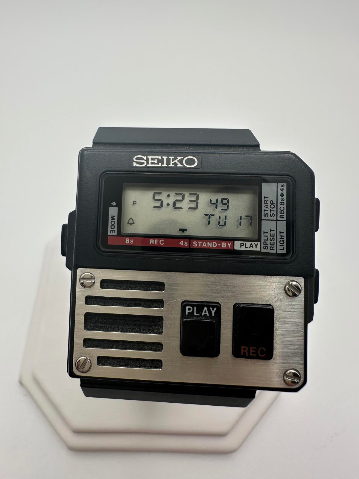 Seiko M516-4009 Voice Note Watch 1980s “Ghostbusters” Collector-Grade