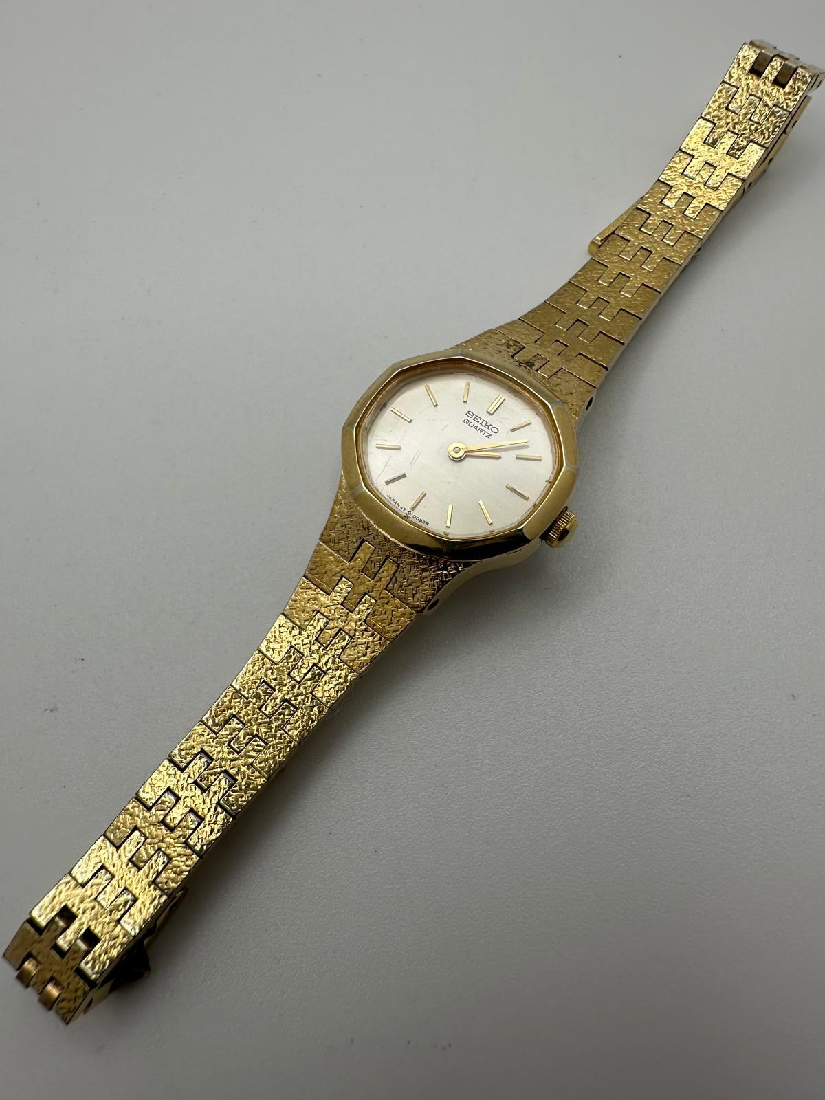 Vintage Seiko Gold Women’s Quartz Watch 21mm – Fresh Battery, Japan