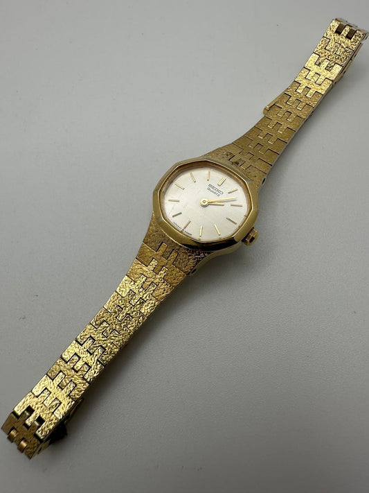 Vintage Seiko Gold Women’s Quartz Watch 21mm – Fresh Battery, Japan