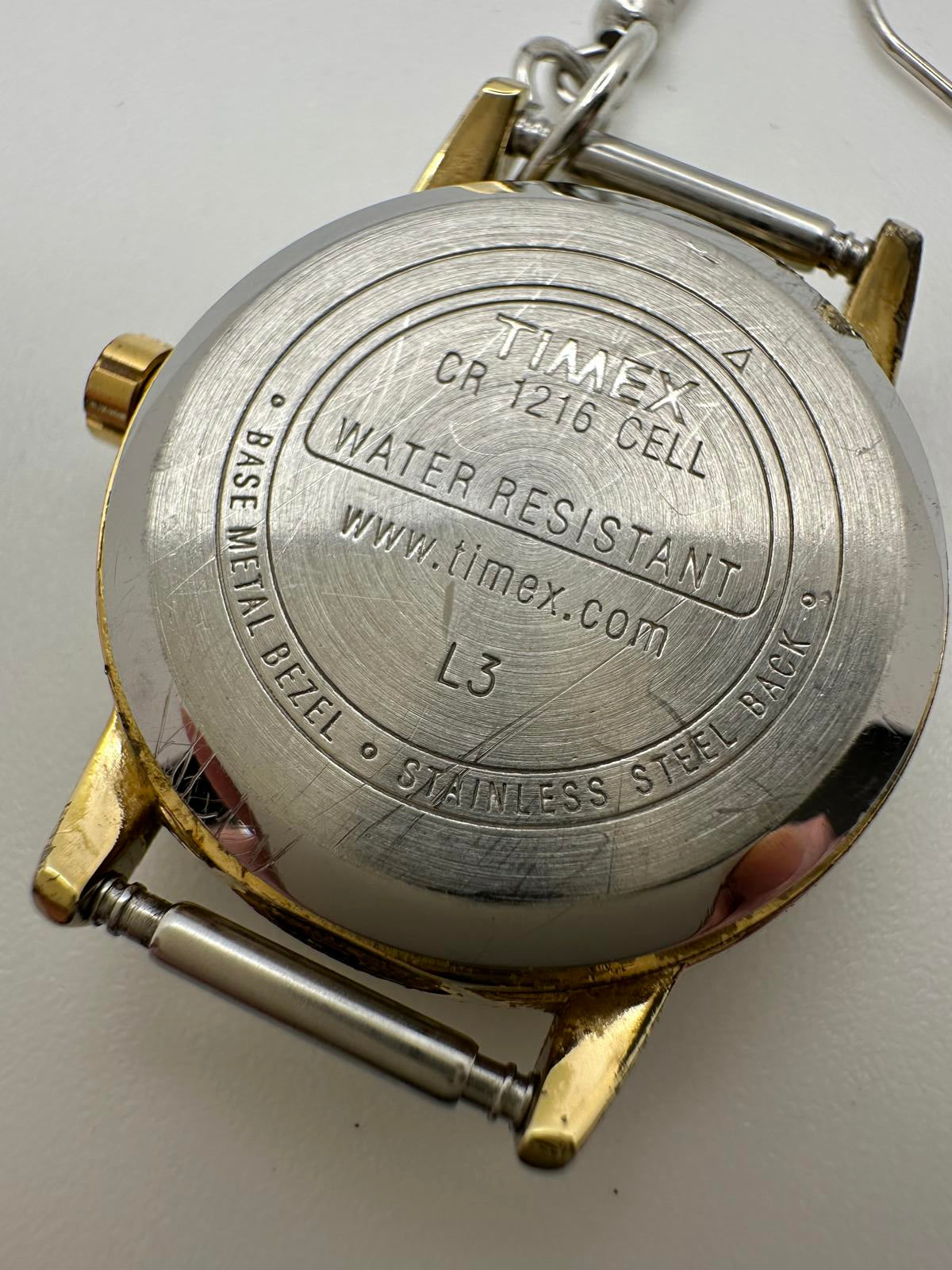 Timex Women’s 27mm Indiglo Watch Head – Gold Tone, Easy-Read Dial, Fresh Battery