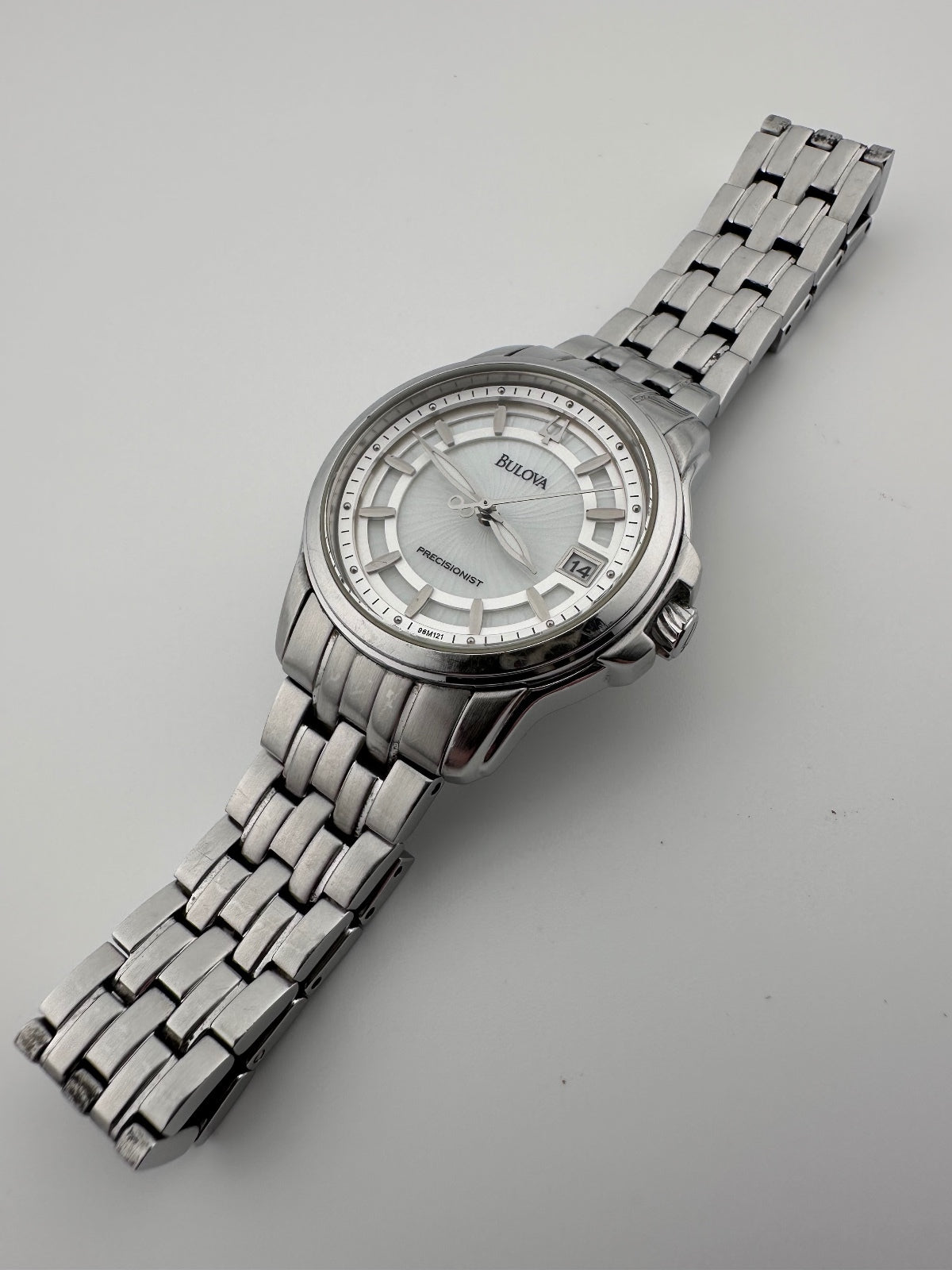 Bulova Precisionist 96M121 Women’s Stainless Steel Quartz Watch 31mm, alternate view 3