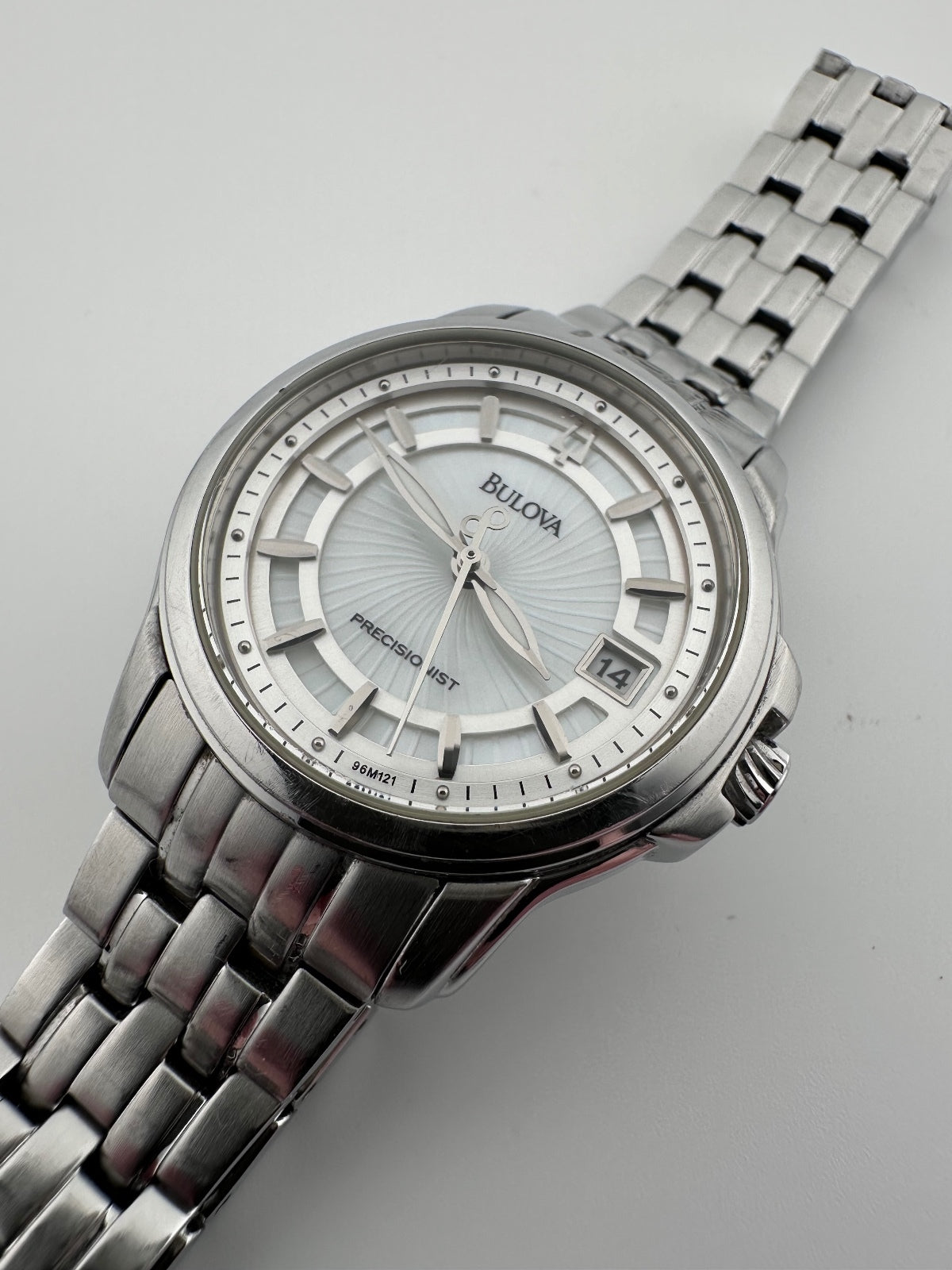 Bulova Precisionist 96M121 Women’s Stainless Steel Quartz Watch 31mm
