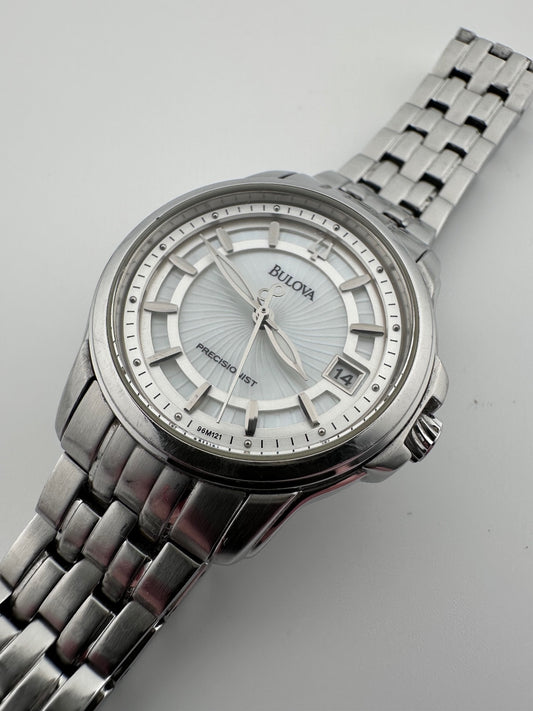 Bulova Precisionist 96M121 Women’s Stainless Steel Quartz Watch 31mm