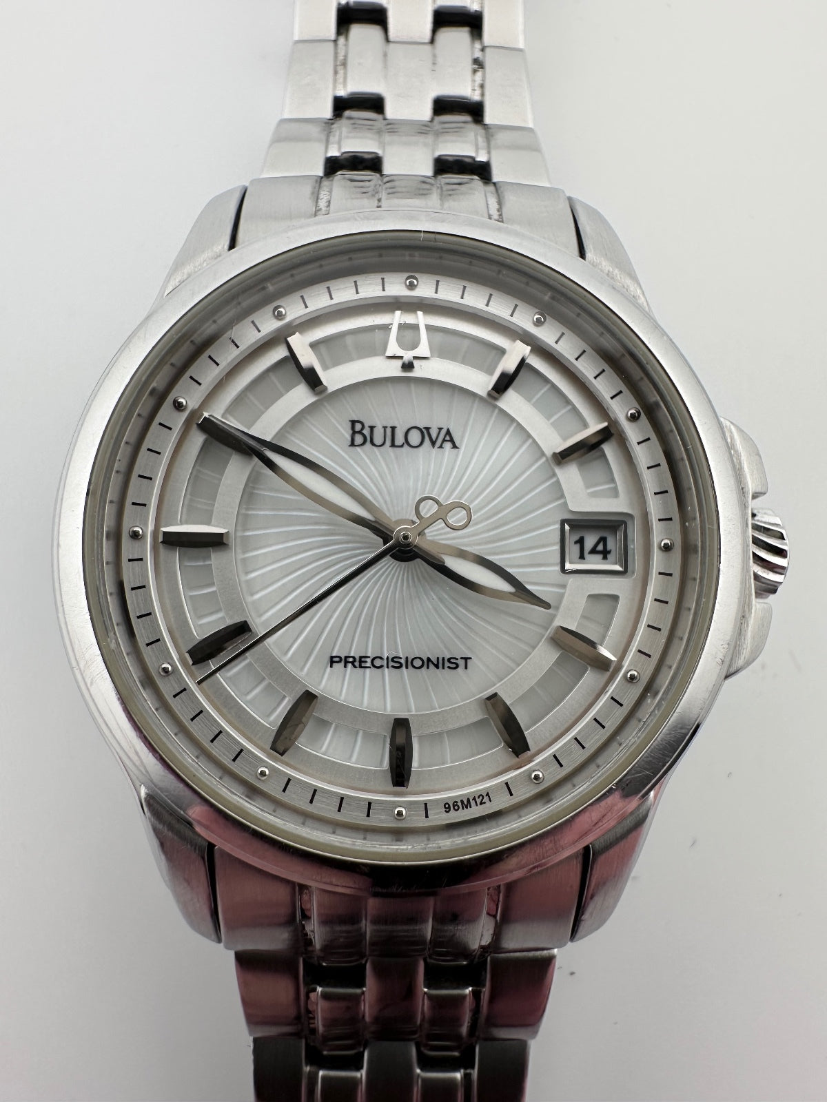 Bulova Precisionist 96M121 Women’s Stainless Steel Quartz Watch 31mm, alternate view 6