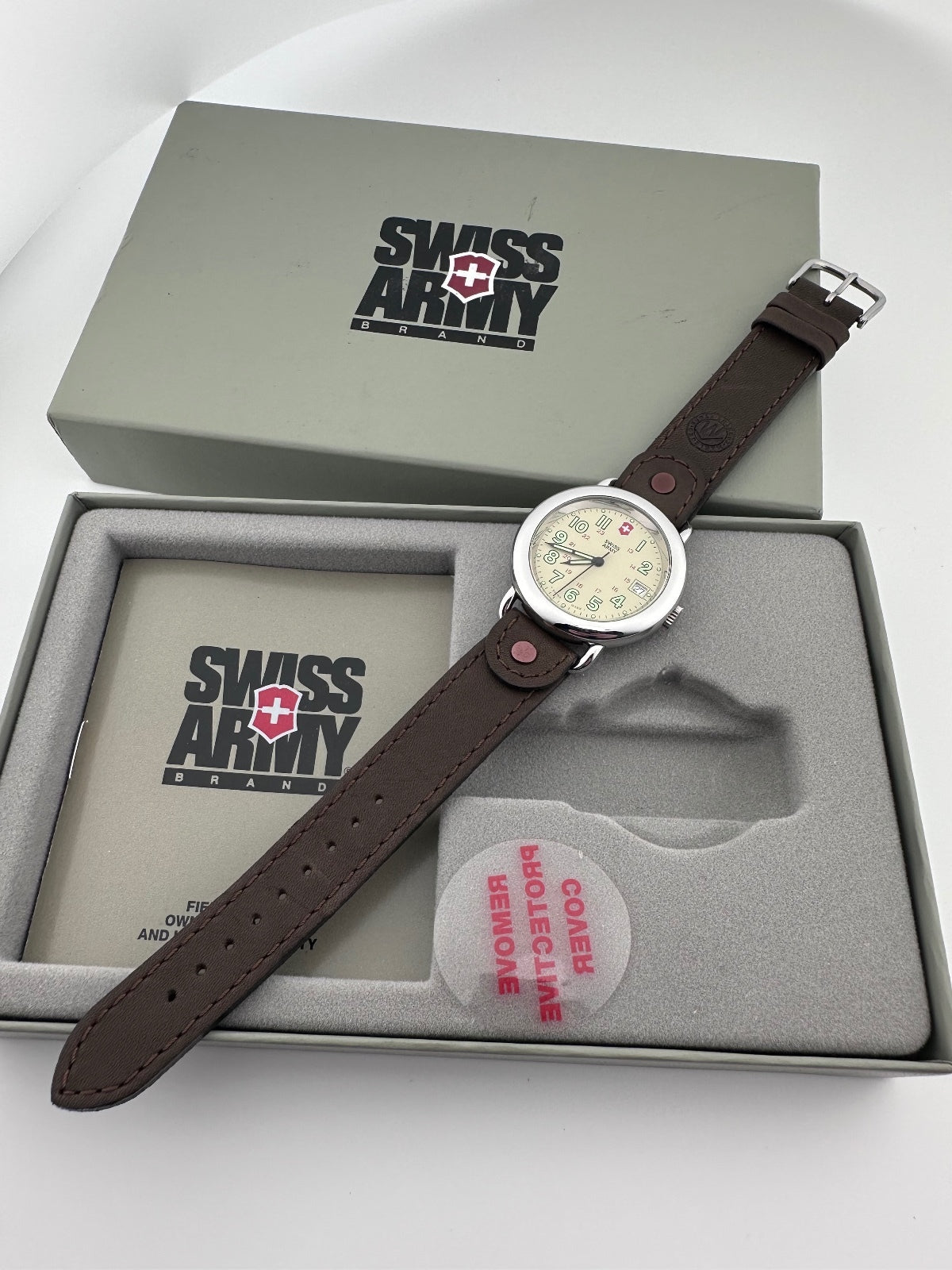 1994 Swiss Army Cavalry Watch 37mm Cream Dial, Appears Unworn, Swiss Quartz, alternate view 7