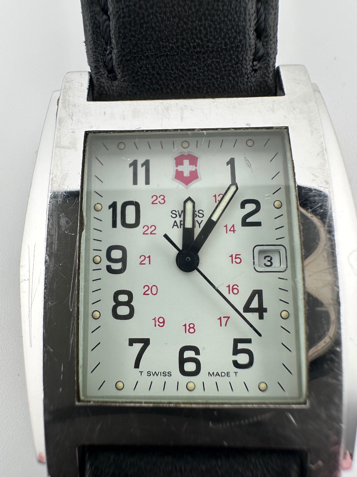 Swiss Army Brand Men’s Tank Quartz Watch 31mm Stainless Steel Date Swiss Made, alternate view 7