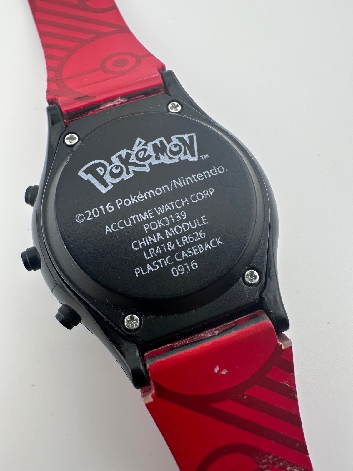 2016 Pokémon Pikachu Accutime POK3139 Digital Watch Parts Repair, alternate view 4