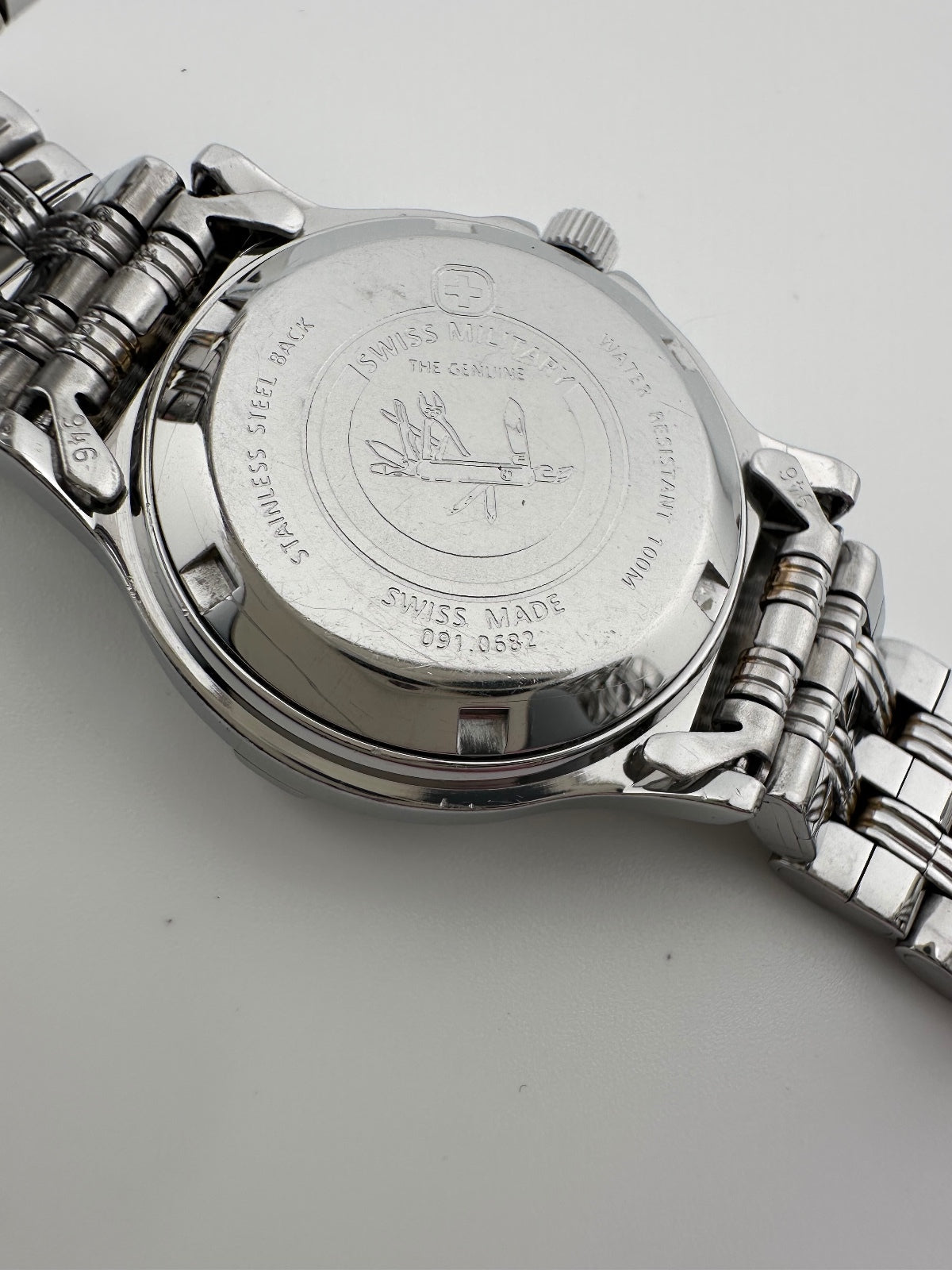 Vintage Swiss Military Women’s Watch 29mm Two Tone Day Date Swiss Made, 1990's, alternate view 6