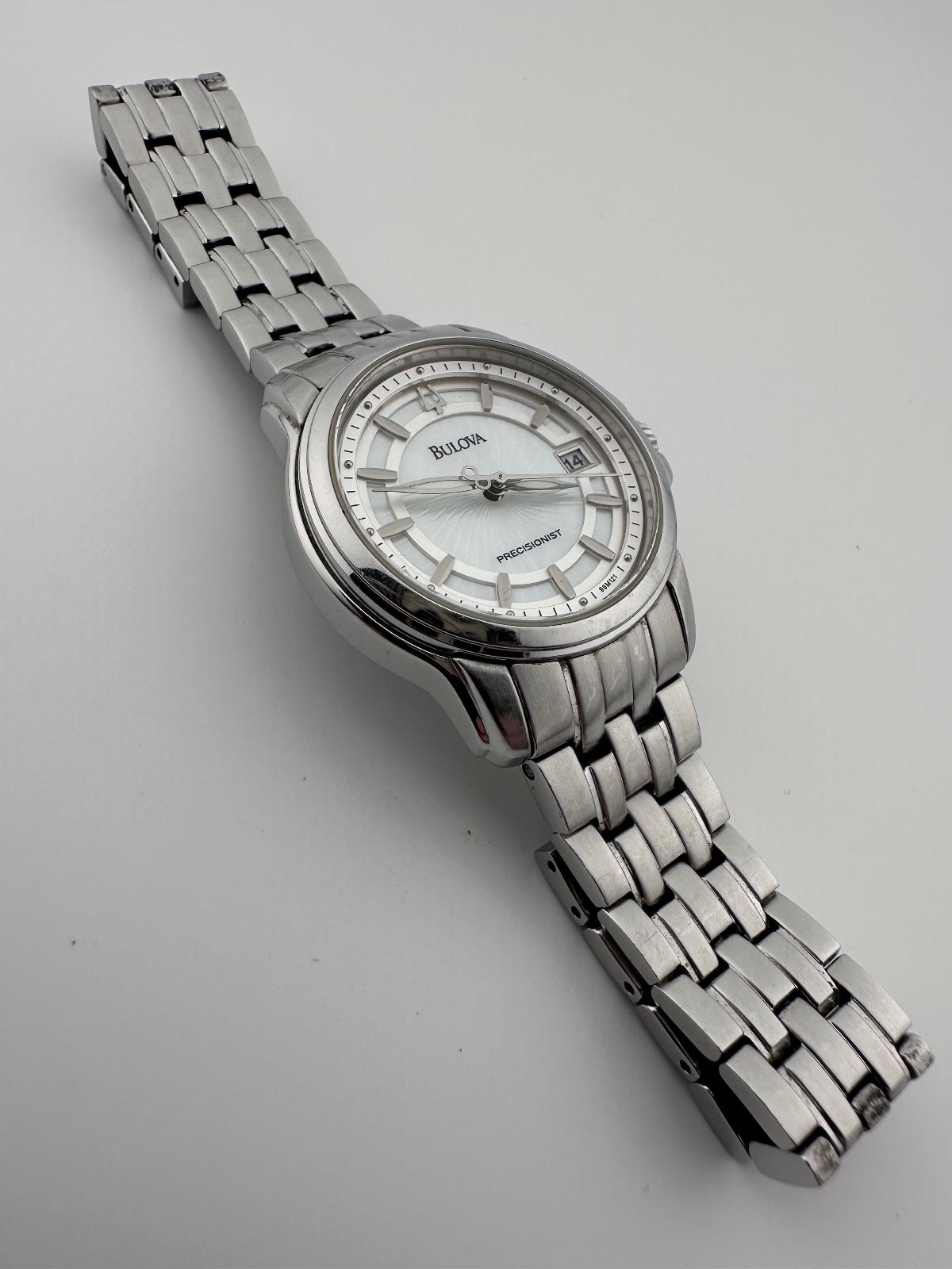 Bulova Precisionist 96M121 Women’s Stainless Steel Quartz Watch 31mm, alternate view 2