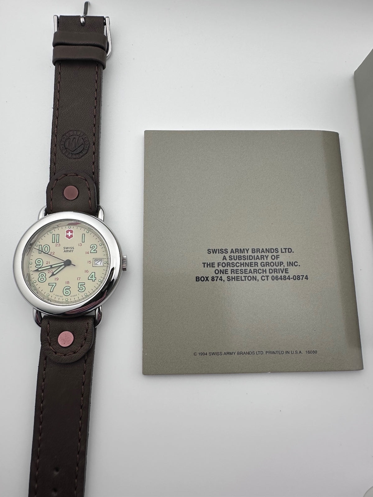 1994 Swiss Army Cavalry Watch 37mm Cream Dial, Appears Unworn, Swiss Quartz, alternate view 3