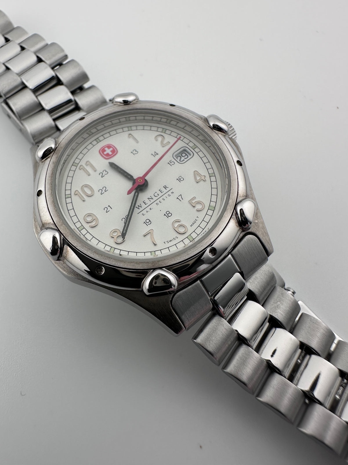 Vintage 1990s Wenger Women's Swiss Quartz Watch 30mm Date