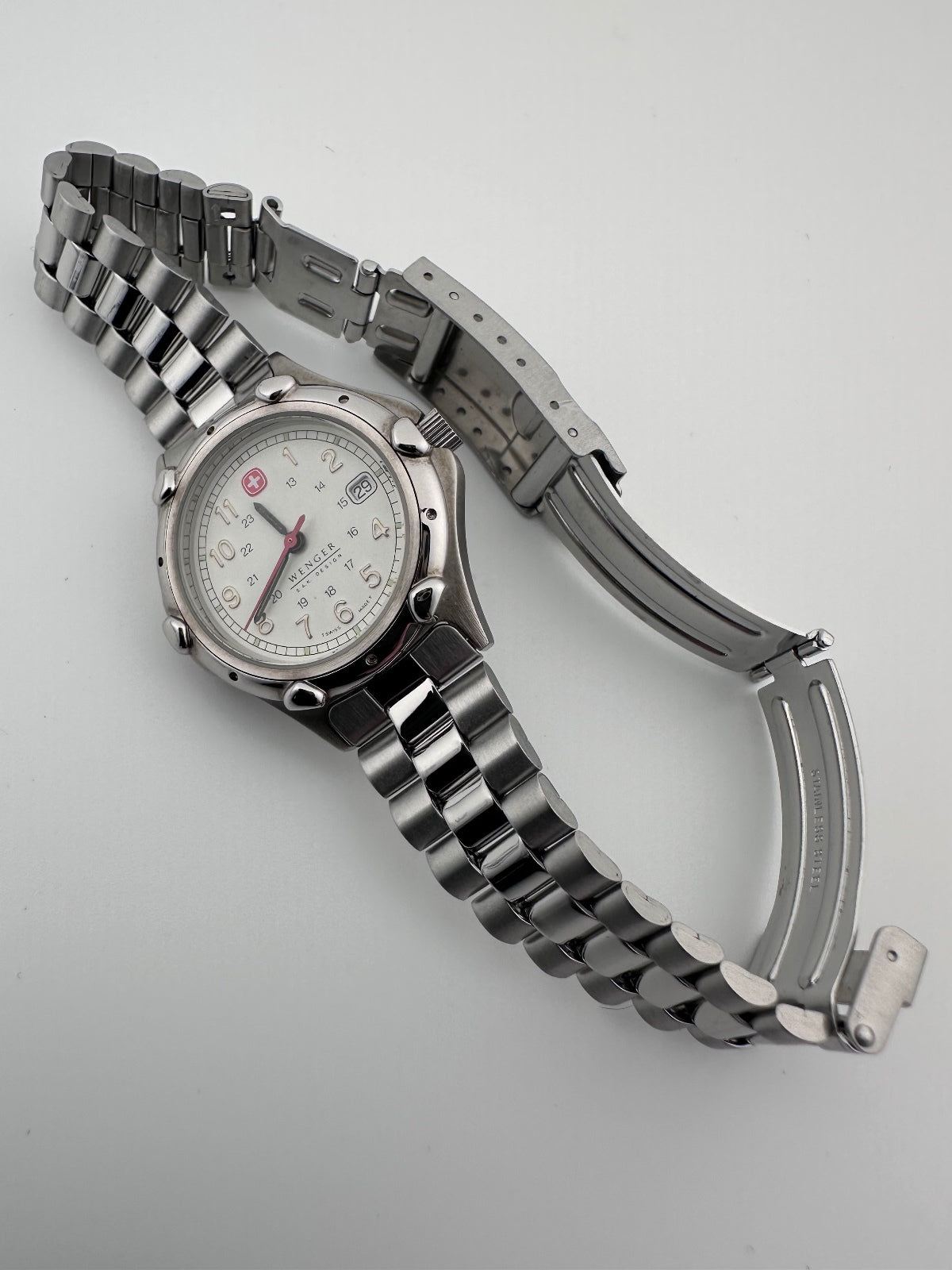 Vintage 1990s Wenger Women's Swiss Quartz Watch 30mm Date, alternate view 8