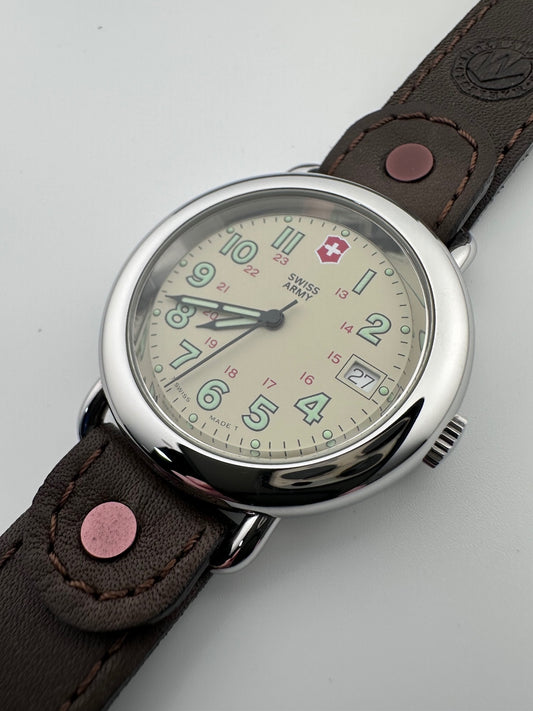 1994 Swiss Army Cavalry Watch 37mm Cream Dial, Appears Unworn, Swiss Quartz