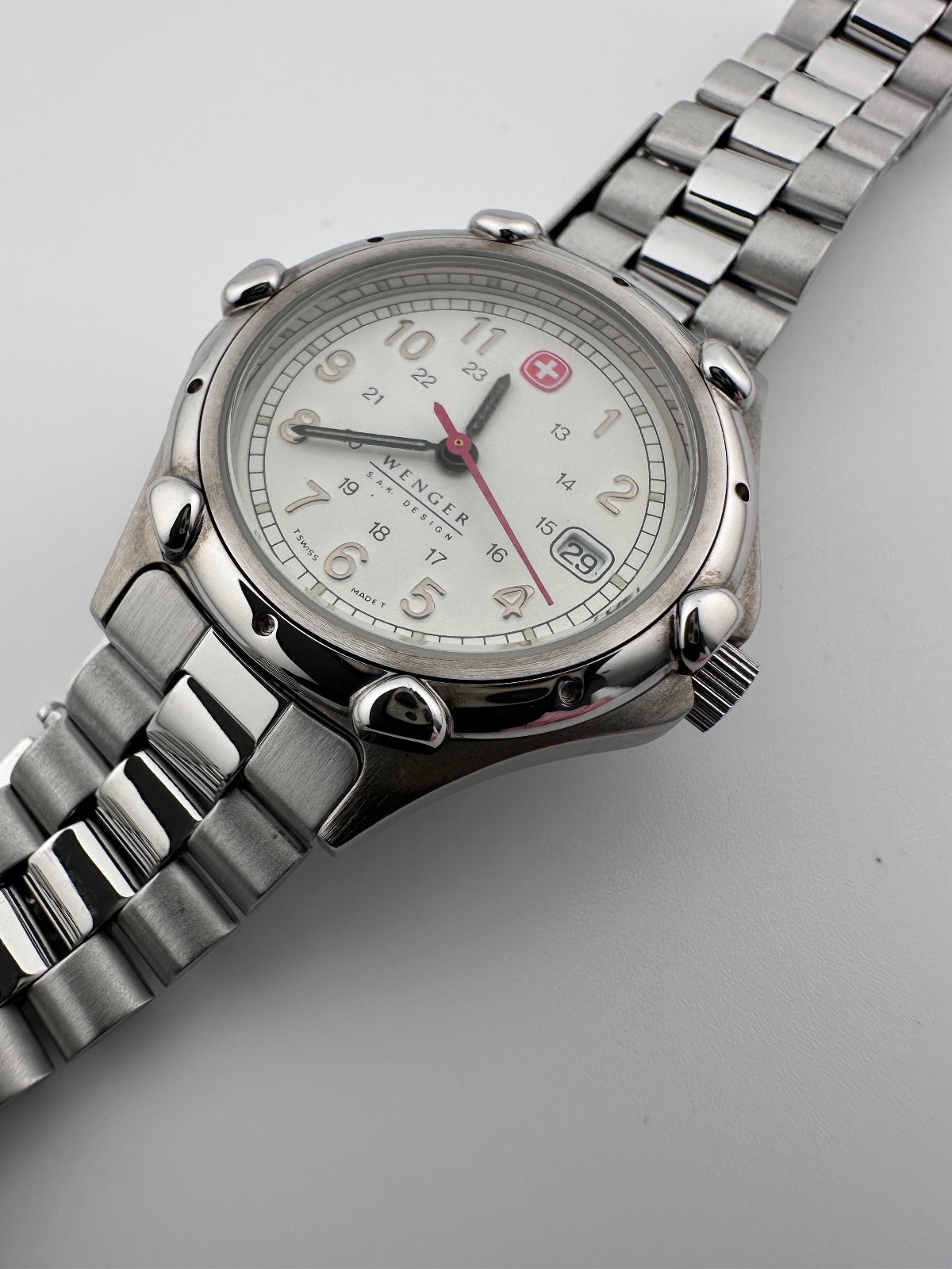 Vintage 1990s Wenger Women's Swiss Quartz Watch 30mm Date, alternate view 2
