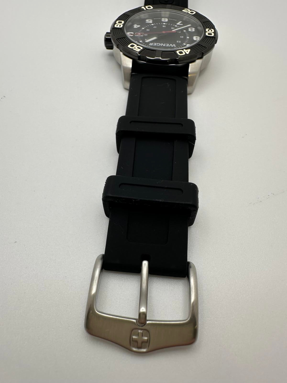 Wenger Swiss Made 45mm Dive Watch – Fresh Battery, Luminous, Date