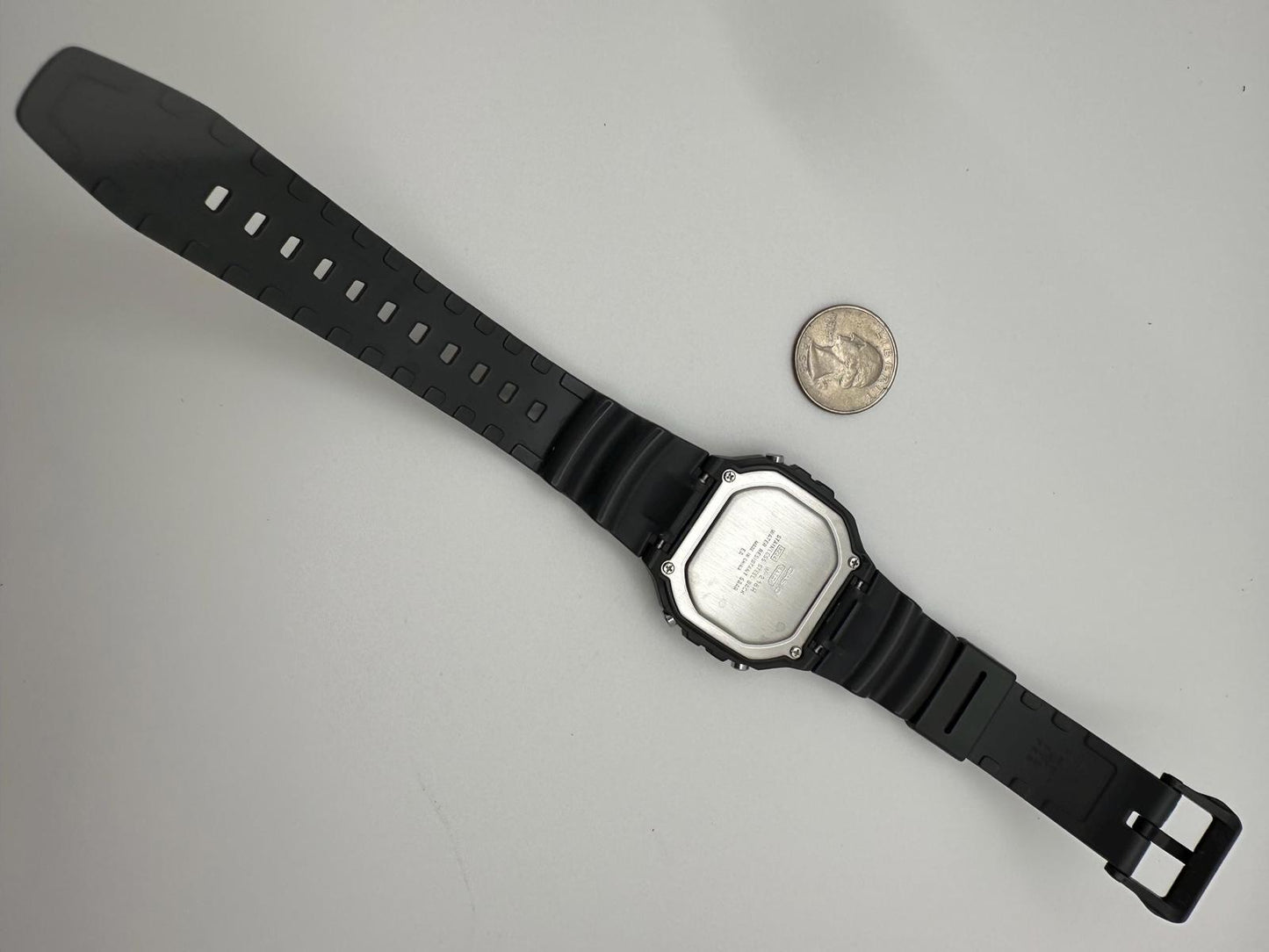 Casio W-218H Digital Watch – 43mm Black Sport Alarm Chronograph, Water Resistant, Retro Style