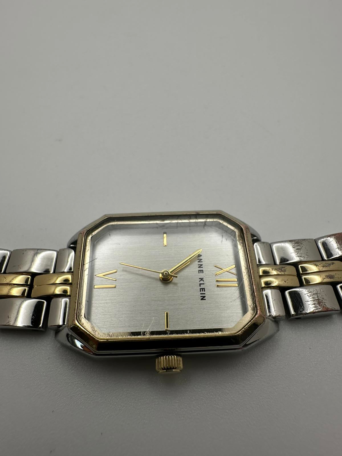 Vintage Anne Klein Women’s Quartz Watch 24mm Two Tone Bracelet New Battery