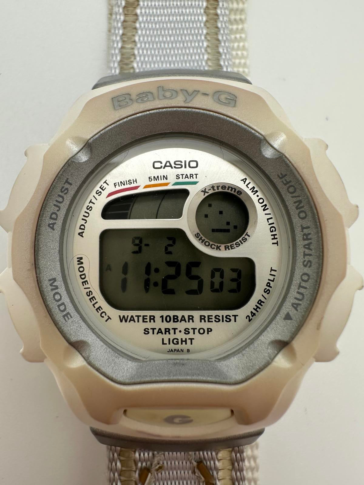 2000s Casio Baby-G 42mm Digital Watch, Shock Resistant, Y2K Style, Fresh Battery