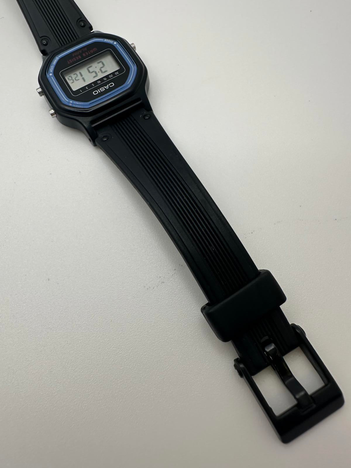 Casio LA-11W Women’s Digital Watch – 25mm Black Resin, Fresh Battery