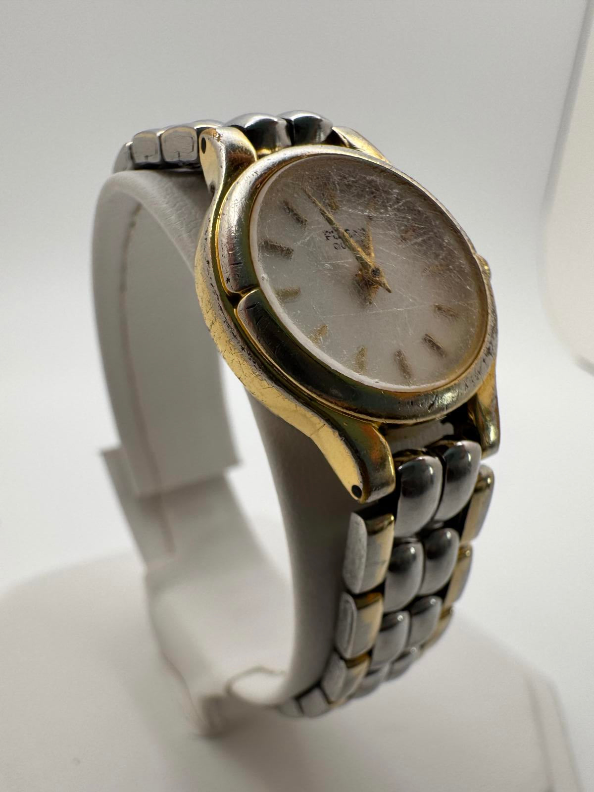 Vintage Pulsar Quartz Watch Gold Two Tone 22mm Japan Movement New Battery