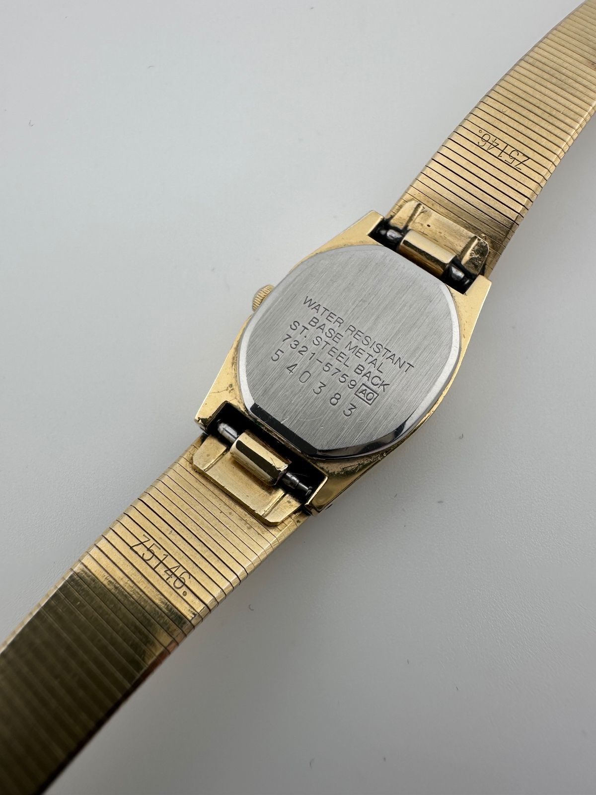 Vintage 1980s Seiko Women's Quartz Watch 17.5mm Gold Tone 7321-5759, alternate view 5