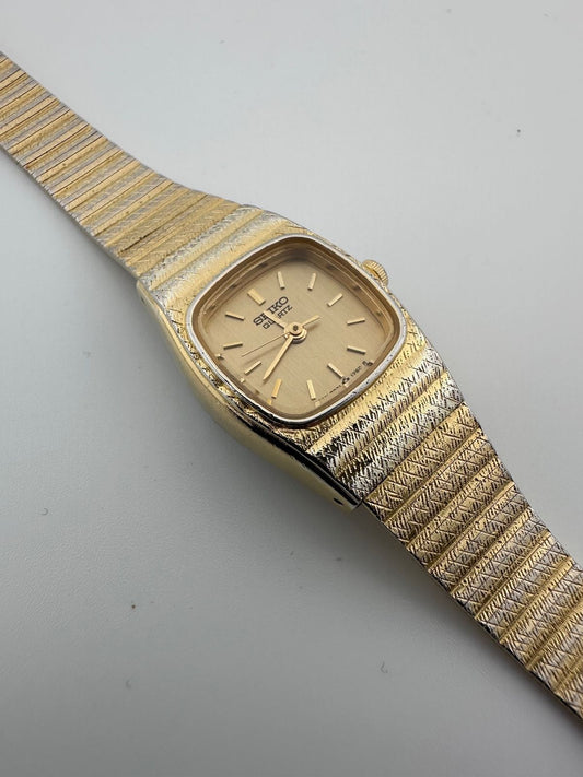 Vintage 1980s Seiko Women's Quartz Watch 17.5mm Gold Tone 7321-5759